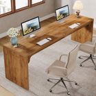 Tribesigns Bureau d'ordinateur 180 x 59 x 75 cm, Bureau Extra Long en Bois, Marron
