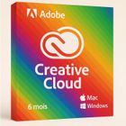 Suite de logiciels - ADOBE - Creative Cloud - Licence 6 mois - 1 To de stockage - 2 appareils - PC/Mac