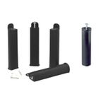 ALTOBUY PLAST - Jeu de 4 pieds 22 cm noirs + pied central pour cadre à lattes
