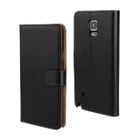 BRAND MOONCASE Protection en Housse de Cuir Coque Portefeuille Étui Case pour Samsung Galaxy Note 4 Noir