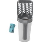 FYDUN Pelle litiere chat lapin avec support ramasse crotte reservoir fine fermé grande taille ouverture dessus poubelle voyage En Stock