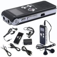 Enregistreur vocal audio numérique de 8 Go Dictaphone rechargeable lecteur USB Lecteur MP3