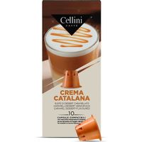 Cellini - 100 Capsules de Soluble Crème catalane compatibles avec machines Nespresso
