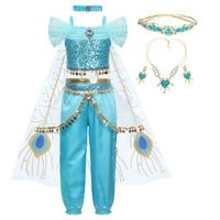 Costume Princesse Sequin Jurebecia - Robe de fête pour fille Halloween Carnaval Noël