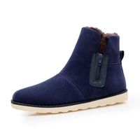 Bottine  hiver Classique peluche boots- Hommes - Bleu