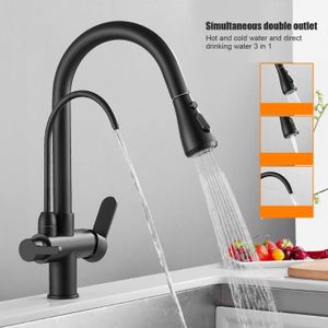 neufu 220v 360 mitigeur robinet de cuisine electrique affichage led numerique evie lavabo cdiscount bricolage