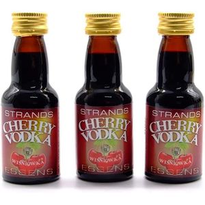 ASSORTIMENT ALCOOL Cherry Vodka 3x25 ml - sans alcool | Essence de Vo