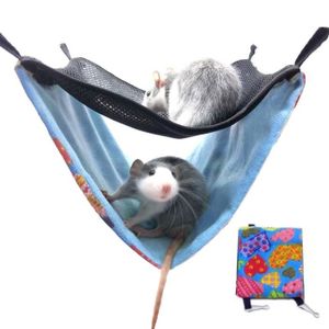 furets Hamsters et cobayes SRJE Hamacs de Cage pour Animaux de Compagnie à Double Couche Hamac pour lit Suspendu Rongeur Petits Animaux Hamac pour rongeurs pour Chinchillas Rats 