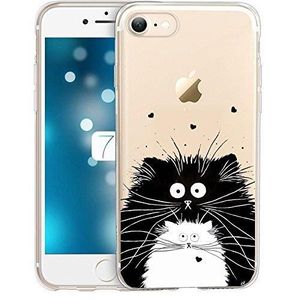 Chat et Ballons 4,7 Zoll iPhone 7 Anlike Coque iPhone 7 Téléphone Coque 