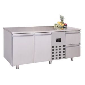 Réfrigérateur tiroir 700 TABLE RÉFRIGÉRÉE 2 PORTES ET 2 TIROIRS MONOBLO