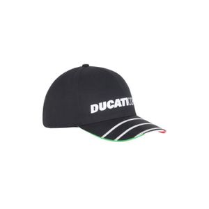 Casquette DUCATI très beau logo brodé coloris NOIR ET ROUGE unique !