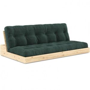 FUTON Canapé lit futon BASE pin naturel couchage transve
