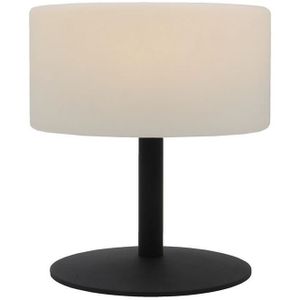 KIOSQUE - GAZEBO Lampe de table sans fil - LUMISKY - ATLAS Rock - H20 cm - Pied en acier - Gris - LED blanc chaud et blanc