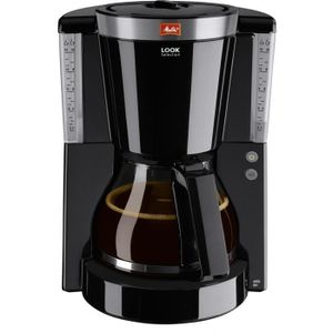 Cafetière filtre Melitta 1011-04 - Fonction AromaSelector®/Système anti-gouttes - Noir/Acier brossé