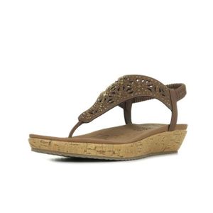 sandale skechers enfant marron