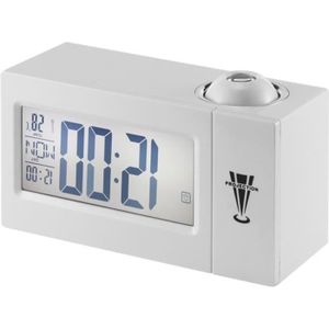 Cuisine Grande Horloge de Projection /à /écran incurv/é /à LED r/éveil Mural /à Double r/éveil pour la Chambre FLOX Horloge de Projection /à Projection Radio-r/éveil FM