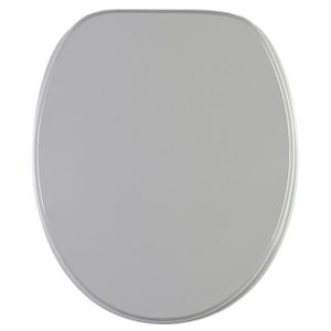 Abattant de Toilette en Bois compress/é HDF Galets Gris Siege WC Standard Universel Arvix