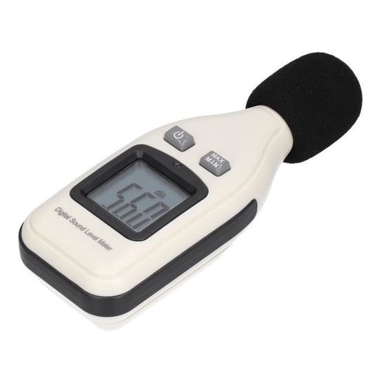 Testeur De Bruit / Sonomètre Numérique LCD - Plage 30-130 DB, Précision ±1.5dB, Alimenté Par Pile 9V - Neuf