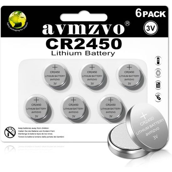 Lot de 5 pile bouton cr2450 lithium batterie 3v date péremption : 12/2025 -  Cdiscount Jeux - Jouets