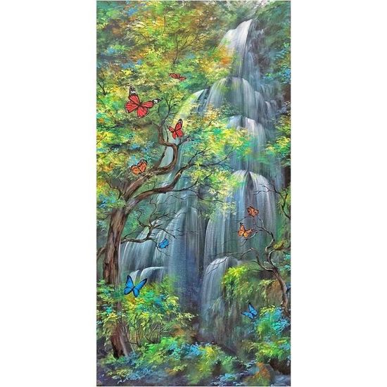 Instarry DIY 5D Broderie Diamant Grand Format Paysage Forestier Home Décoration 60x50 Cm