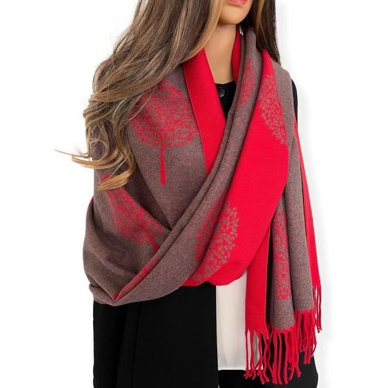 Écharpe Femme Hiver Châle Etole Chaud Pashmina Foulard Grosse Grande Mariage Etole[n580