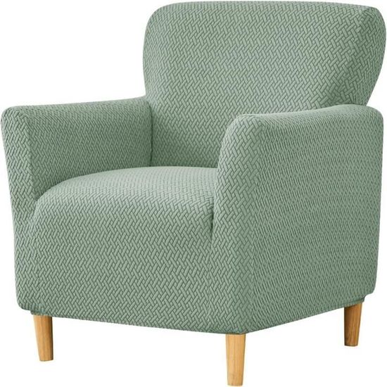 Housse De Fauteuil Chesterfield Extensible - 2 Pièces, Tissu Doux Antidérapant, Gris Foncé - 7