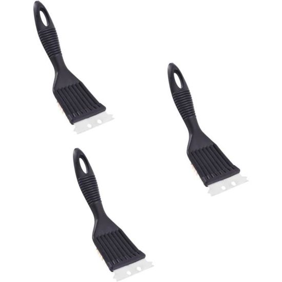 Kit De 3 Brosses De Nettoyage Pour Joints - Salle De Bain, Cuisine, Fenêtres - Poils Durs Et Manche Long - 2