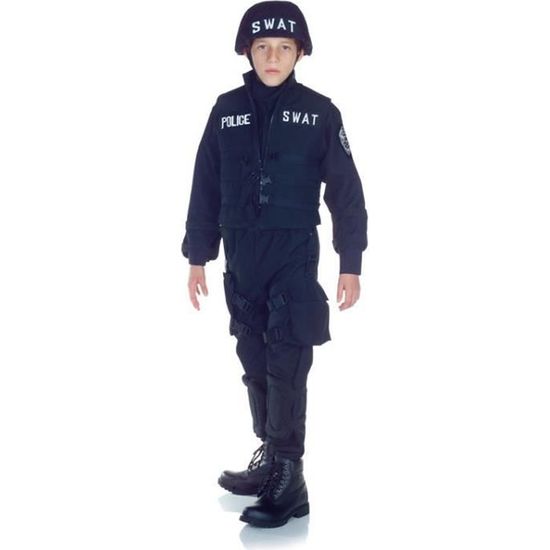 Déguisement uniforme policier swat enfant pas cher
