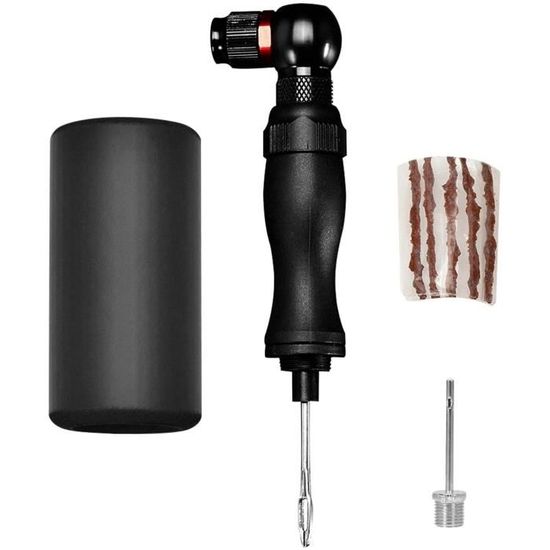 Tête De Gonflage CO2 Pour VTT Avec Manomètre - Pompe Rapide Vélo Avec Manchon Isolé
