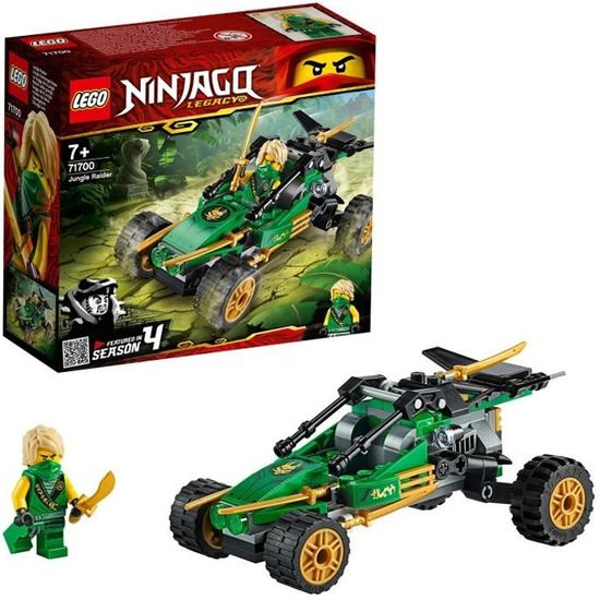 LEGO® NINJAGO 71700 Le Buggy de la Jungle, Jouet de Voiture, avec Minifigurine, Dès 7 Ans