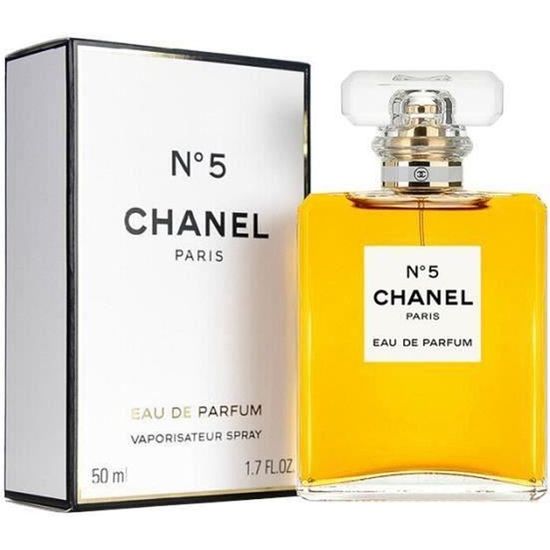 Authentique CHANELS Numéro 5 Parfum Femme Eau de Parfum Vaporisateur N 5 CHANELS 50ML N5002