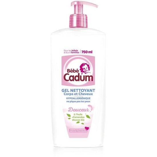 Lot De 5 Bebe Cadum Cheveux Et Corps Gel Sans Savon A L Huile D Amande Douce Bio 750 Ml Cdiscount Au Quotidien