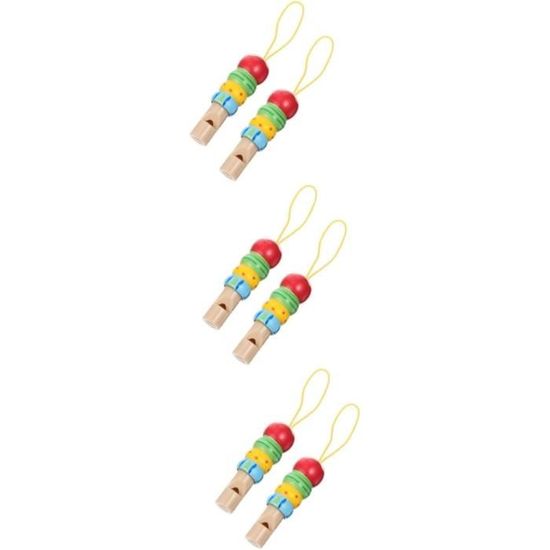 Sifflet En Bois Avec Figurine D'animal, Cadeau Pour Enfants Aventureux Ideal Comme Cadeau Dimensions 5x6x3 Cm 7719258740356