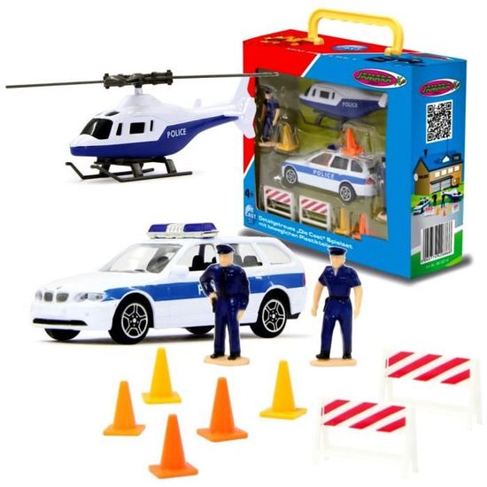 Voitures en bois ambulance, pompier, police - à l'unité - Legler- 3375