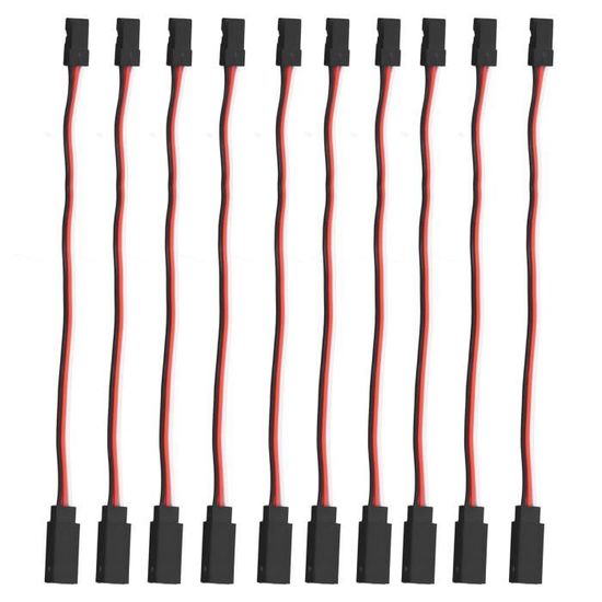 Lot De 50 Câbles D'extension Servo Mâle-femelle 3 Broches - 5 Longueurs Pour Modélisme