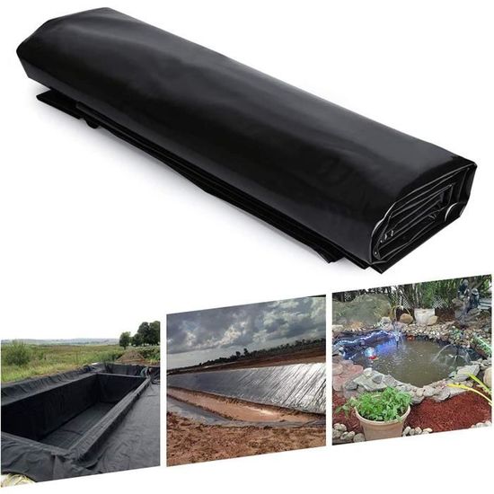 Bâche Bassin Extérieur 4x4m Bâche D'étang Flexible En Peaux D'étang