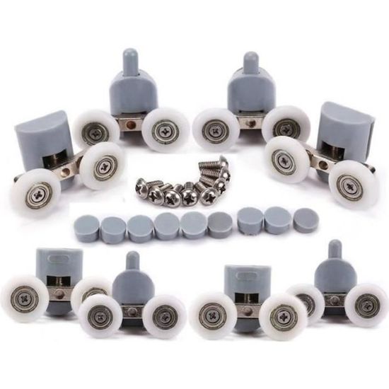 QUARKZMAN 6 Paquet Nylon Usiné Roues/Rouleaux Gym