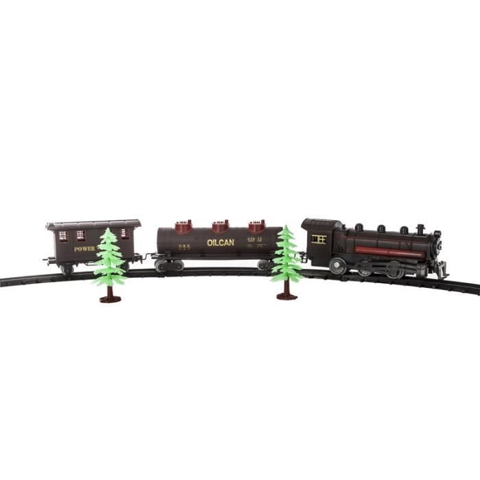 Train électrique avec accessoires - PVC - 5 x 54 x 6,5 cm 54 cm Marron
