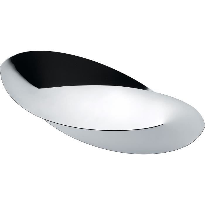 Alessi Abi05 Octave Corbeille à Pain et à Gressins en Acier Inoxydable 18/10 Brillant