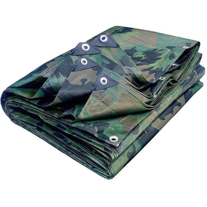 Bâche camouflage 130g-m2 Werkapro 5x6m