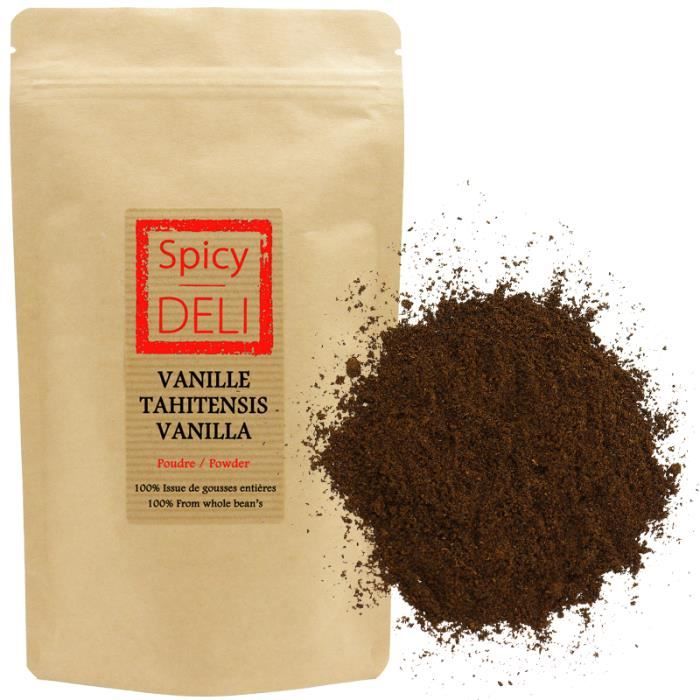 Poudre de VANILLE Tahitensis 100% issue de gousses entières ECONOMIQUE