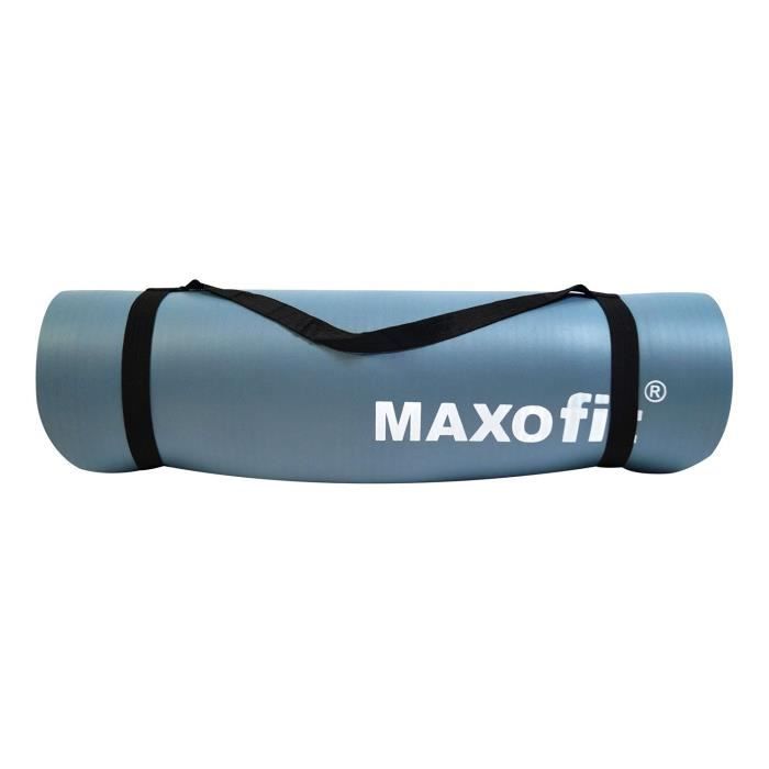 Tapis de Yoga bleu clair, 180x60cm , avec sangle de transport MAXOfit®