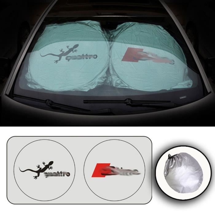 Pare-soleil pour Audi A3 A4 B4 A5 A6 A7 B6 Sline - Film pliable pour vitre et voiture, protection c - Modèle: Argent - ANZYBUA06178