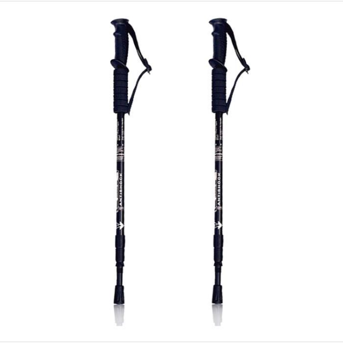 Bâtons de marche télescopiques réglables de 50 à 110 cm - Super légers - Résistants aux chocs - Pour homme et femme