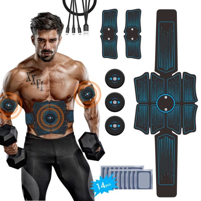 Electrostimulateur Musculaire Ceinture Abdominale EMS Stimulateur Appareil Femme Homme Entraînement Abdominal