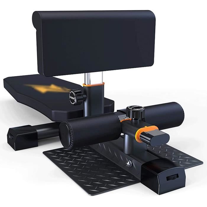 BANC DE MUSCULATION ZMJ Banc Multifonctionnel Sissy Squat de Leg Machines Machine Abdominale Réglable À Domicile654