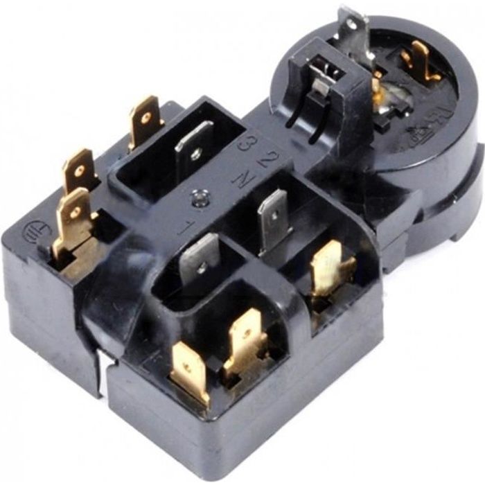 relais de démarrage+klixon - Réfrigérateur, congélateur - BEKO, OCEANIC, ARDEM, CONTINENTAL EDISON, DOMEOS, ESSENTIEL, FAR, SABA