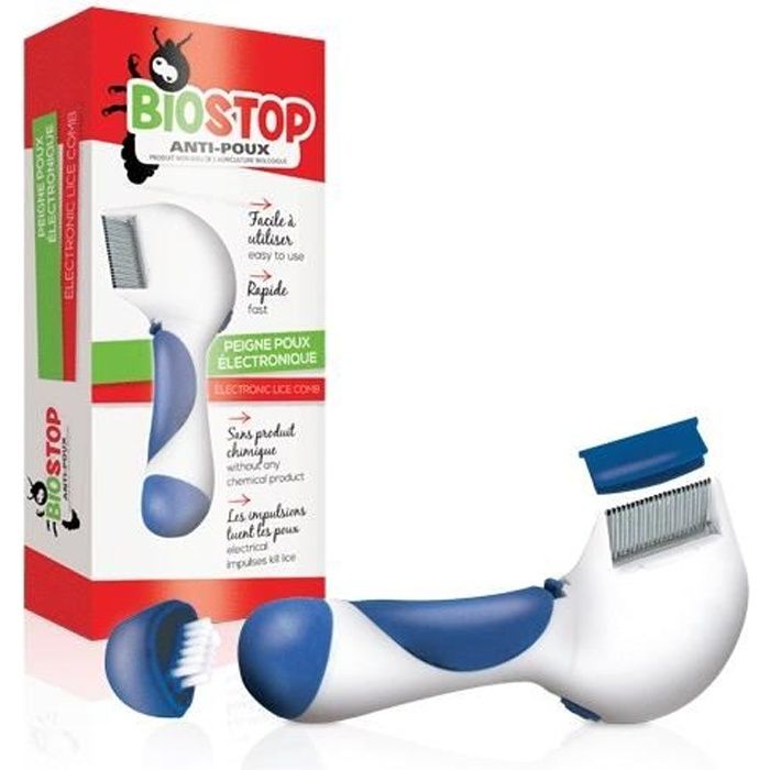 Peigne poux électronique BIOSTOP