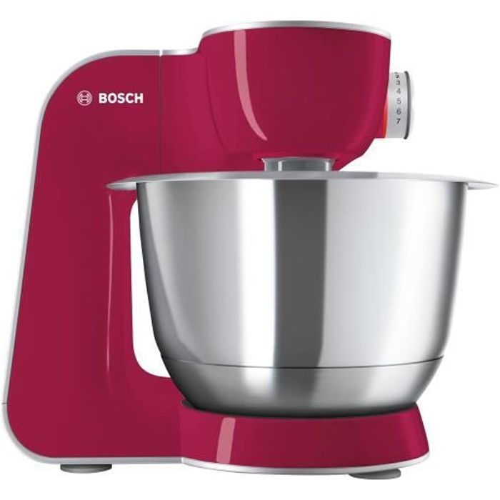 Bosch MUM5 CreationLine MUM58420 Robot pâtissier 1000 Watt diamant rouge-argent