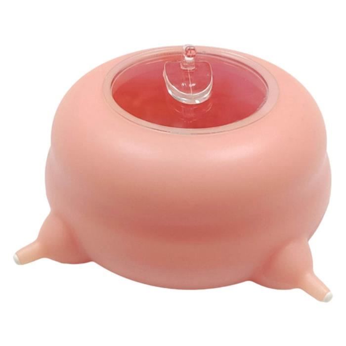 Chiot chaton bol à lait Portable Silicone chien chat mangeoire Simulation pour animaux de compagnie mangeoire à traire pour Rose